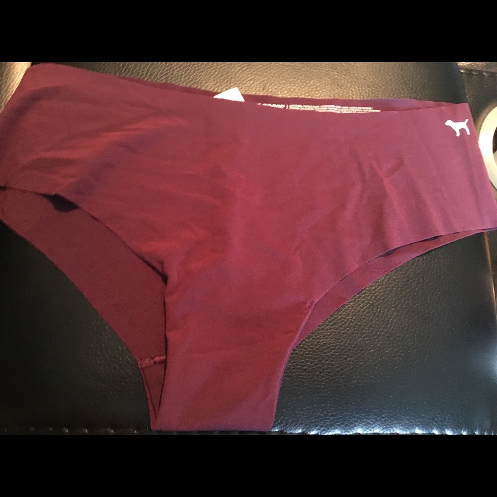 Victoria’s Secret pink burgundy low rise cheekster